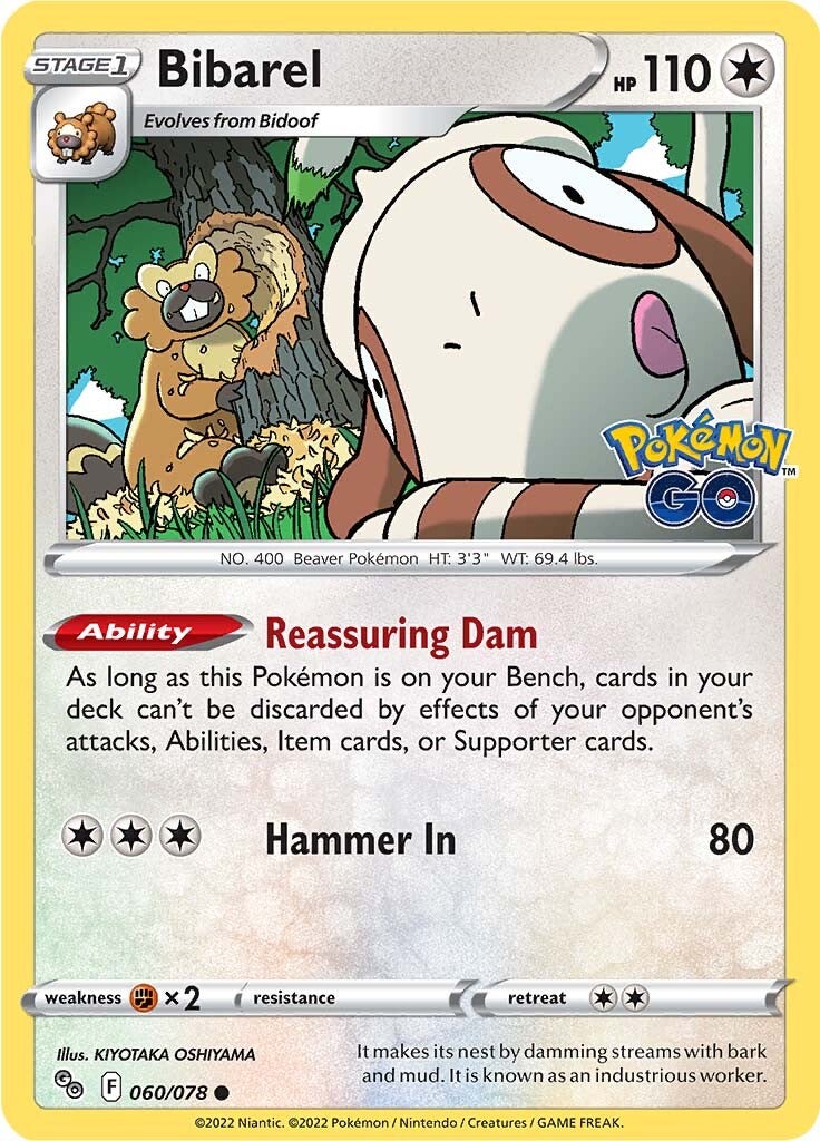 Bibarel (060/078) [Pokémon GO] | Odin's Place