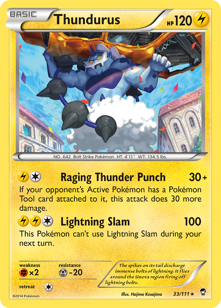 Thundurus (33/111) [XY: Furious Fists] | Odin's Place