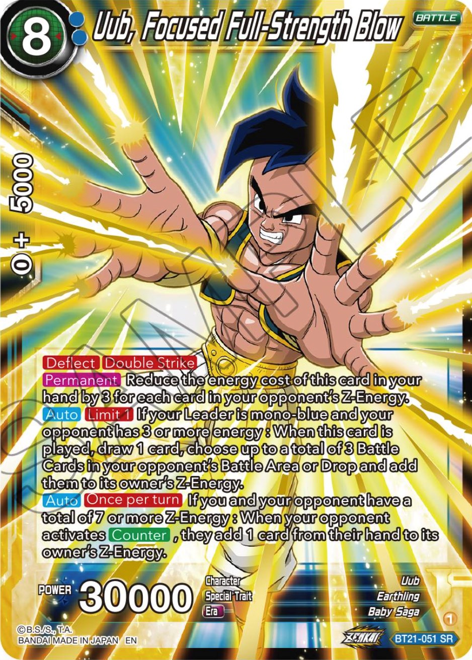 Uub, Focused Full-Strength Blow (BT21-051) [Wild Resurgence] | Odin's Place