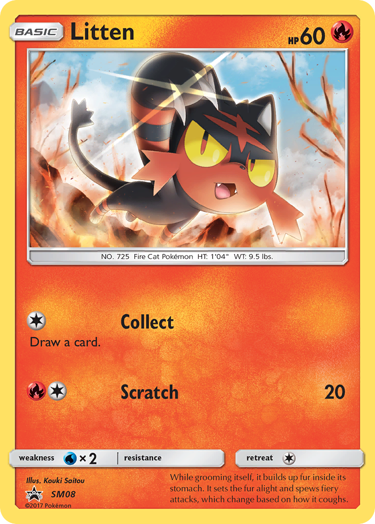 Litten (SM08) [Sun & Moon: Black Star Promos] | Odin's Place