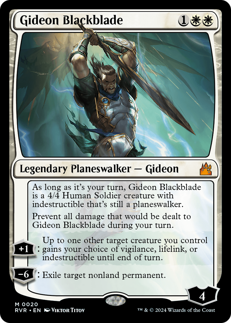 Gideon Blackblade [Ravnica Remastered] | Odin's Place