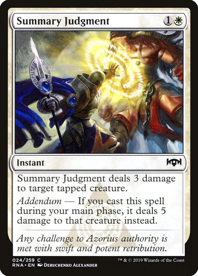 Summary Judgment (24) [Ravnica Allegiance] | Odin's Place