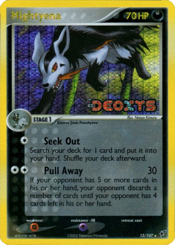 Mightyena (12/107) (Stamped) [EX: Deoxys] | Odin's Place