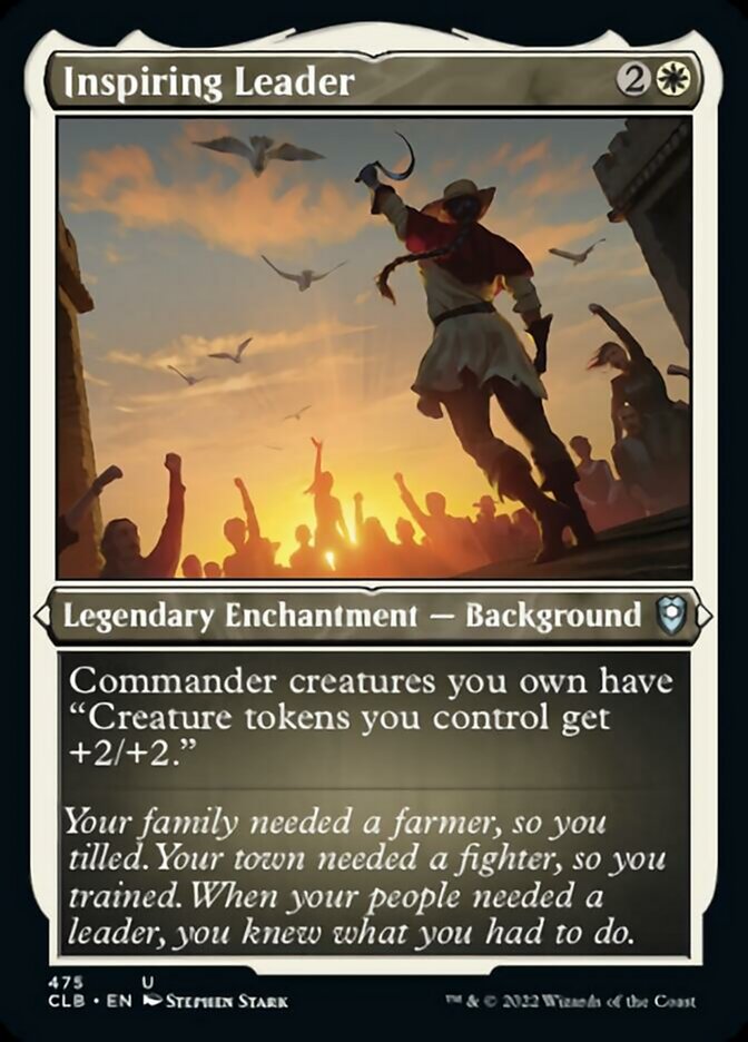 Inspiring Leader (Foil Etched) [Commander Legends: Battle for Baldur's Gate] | Odin's Place