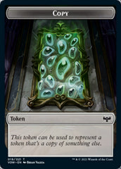 Copy // Boar Double-Sided Token [Innistrad: Crimson Vow Tokens] | Odin's Place