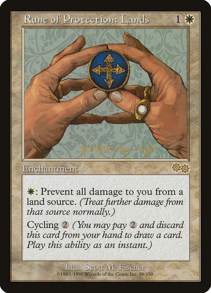 Rune of Protection: Lands (39) [Urza's Saga] | Odin's Place