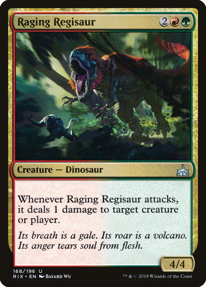 Raging Regisaur (168) [Rivals of Ixalan] | Odin's Place