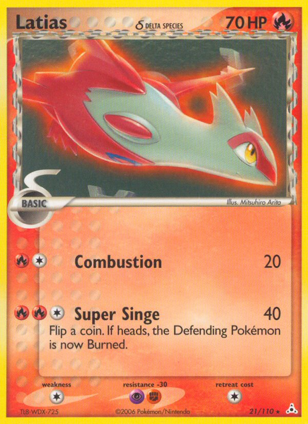 Latias (21/110) (Delta Species) [EX: Holon Phantoms] | Odin's Place