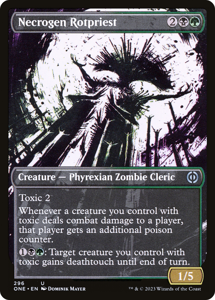 Necrogen Rotpriest (Borderless Ichor) [Phyrexia: All Will Be One] | Odin's Place
