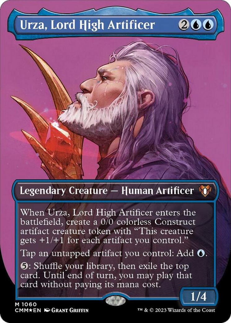 Urza, Lord High Artificer (Borderless Textured Foil Frame Break) [Commander Masters] | Odin's Place