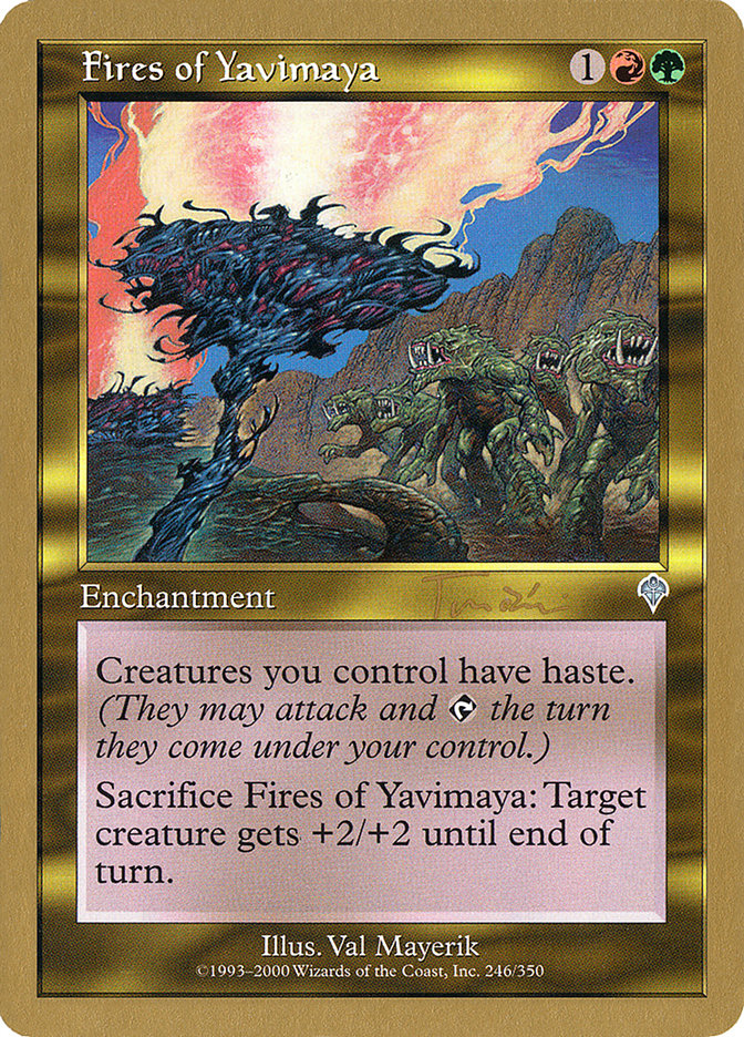 Fires of Yavimaya (Jan Tomcani) [World Championship Decks 2001] | Odin's Place