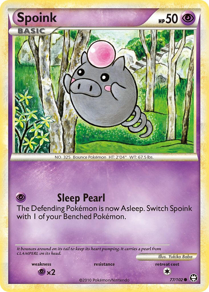 Spoink (77/102) [HeartGold & SoulSilver: Triumphant] | Odin's Place