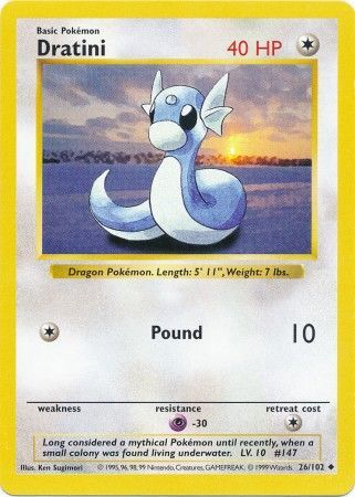 Dratini (26/102) [Base Set Shadowless Unlimited] | Odin's Place