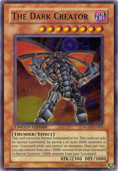 The Dark Creator [RGBT-ENSE1] Super Rare | Odin's Place
