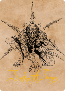 Bhaal, Lord of Murder Art Card (Gold-Stamped Signature) [Commander Legends: Battle for Baldur's Gate Art Series] | Odin's Place
