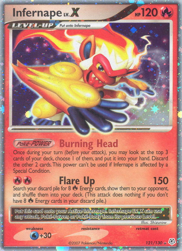 Infernape LV.X (121/130) [Diamond & Pearl: Base Set] | Odin's Place