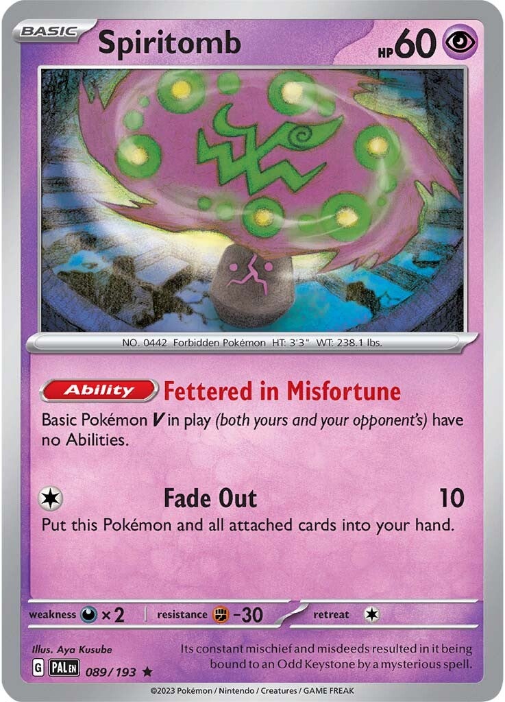 Spiritomb (089/193) [Scarlet & Violet: Paldea Evolved] | Odin's Place