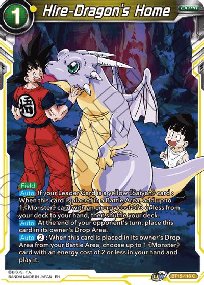 Hire-Dragon's Home (BT15-116) [Saiyan Showdown] | Odin's Place