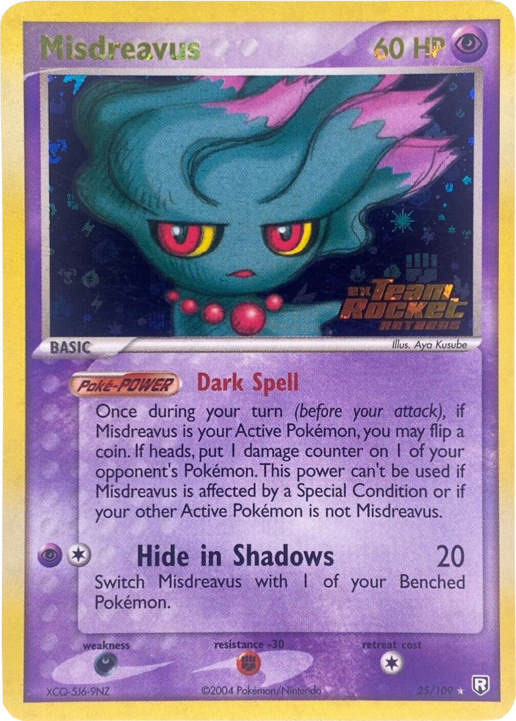 Misdreavus (25/109) (Stamped) [EX: Team Rocket Returns] | Odin's Place