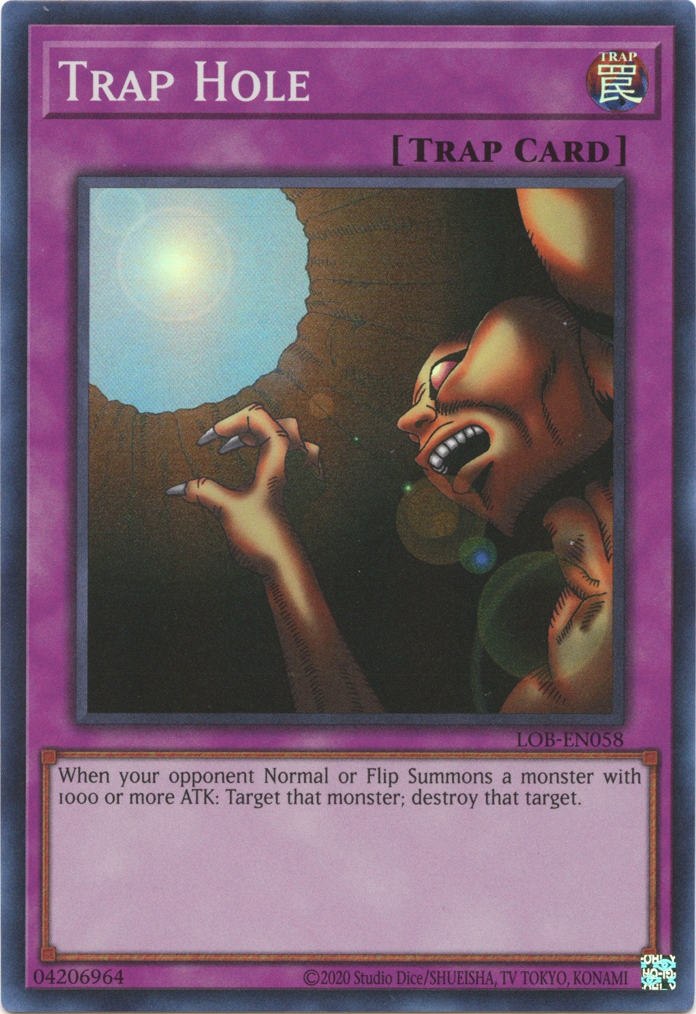 Trap Hole (25th Anniversary) [LOB-EN058] Super Rare | Odin's Place