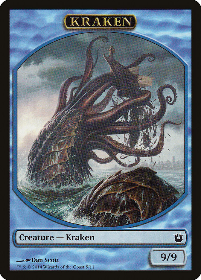 Kraken Token (5) [Born of the Gods Tokens] | Odin's Place