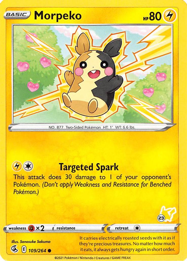 Morpeko (109/264) (Pikachu Stamp #23) [Battle Academy 2022] | Odin's Place