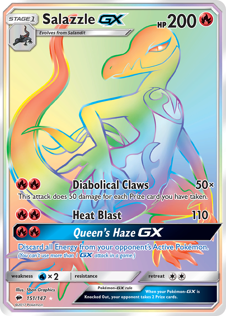 Salazzle GX (151/147) [Sun & Moon: Burning Shadows] | Odin's Place