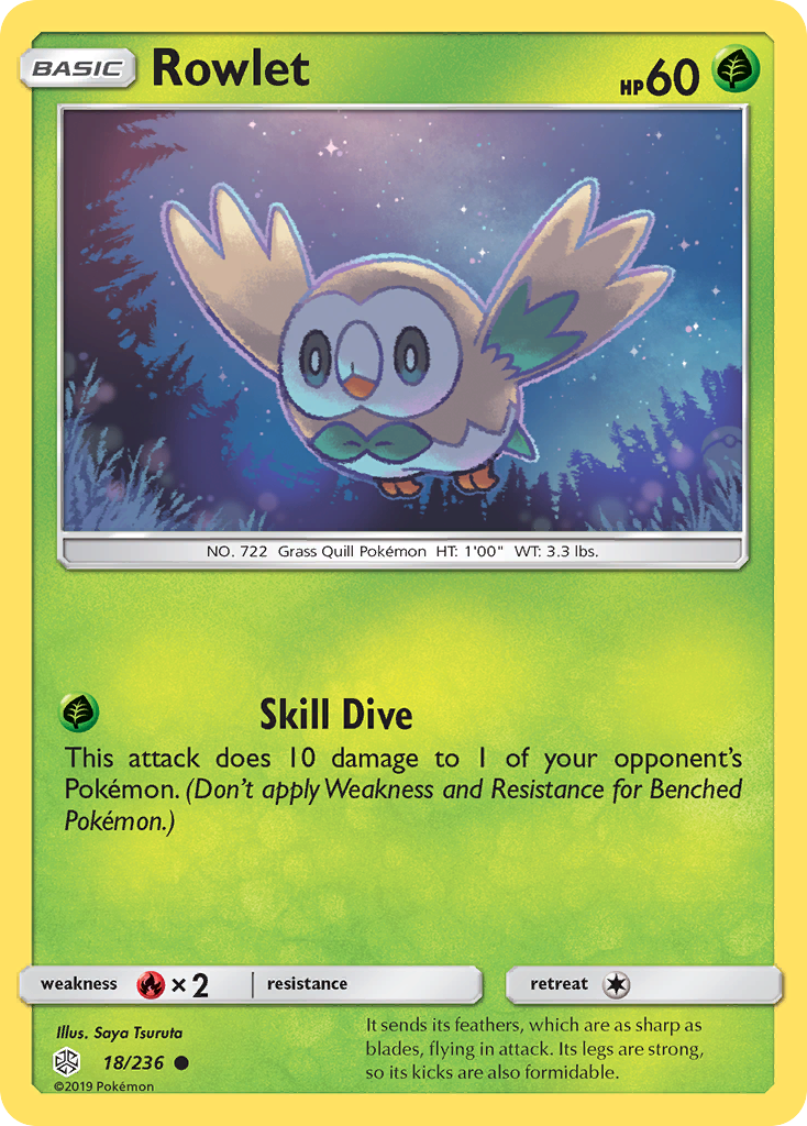 Rowlet (18/236) [Sun & Moon: Cosmic Eclipse] | Odin's Place