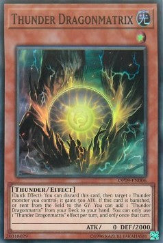 Thunder Dragonmatrix [OP09-EN006] Super Rare | Odin's Place