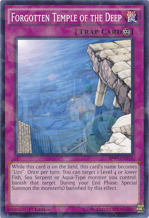 Forgotten Temple of the Deep [BP03-EN216] Shatterfoil Rare | Odin's Place