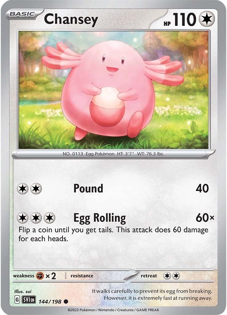 Chansey (144/198) [Scarlet & Violet: Base Set] | Odin's Place