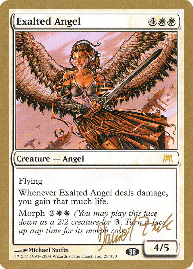 Exalted Angel (Daniel Zink) (SB) [World Championship Decks 2003] | Odin's Place