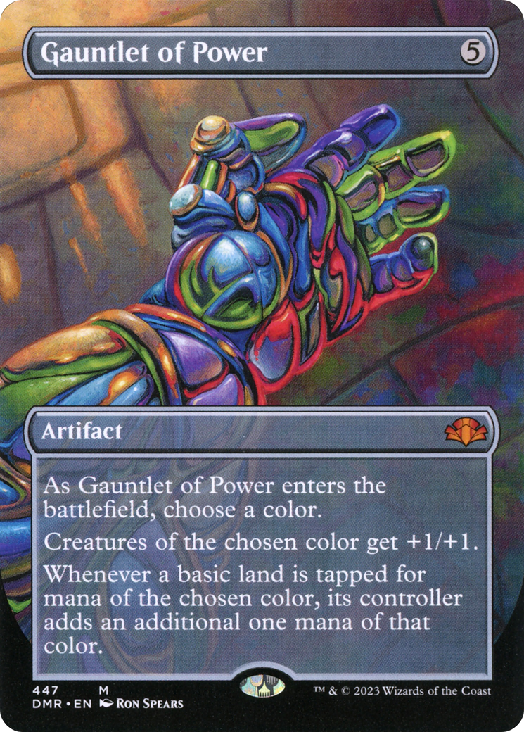 Gauntlet of Power (Borderless Alternate Art) [Dominaria Remastered] | Odin's Place