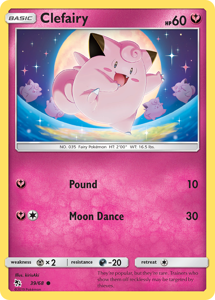 Clefairy (39/68) [Sun & Moon: Hidden Fates] | Odin's Place