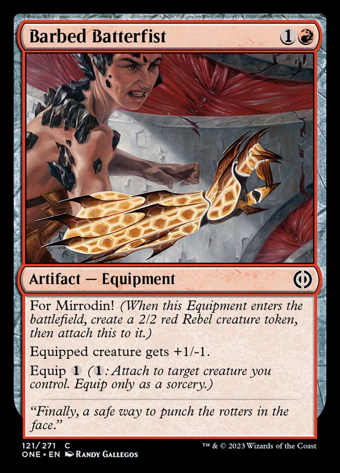 Barbed Batterfist [Phyrexia: All Will Be One] | Odin's Place