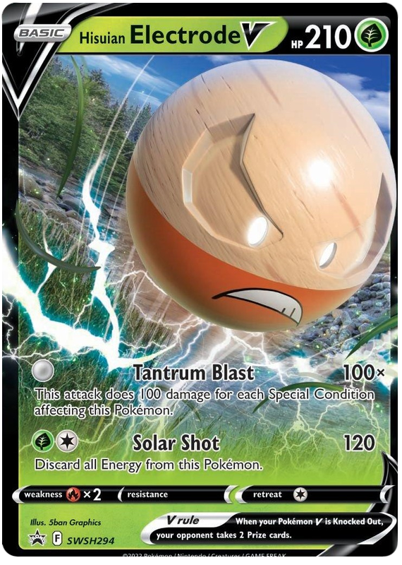 Hisuian Electrode V (SWSH294) (Jumbo Card) [Sword & Shield: Black Star Promos] | Odin's Place