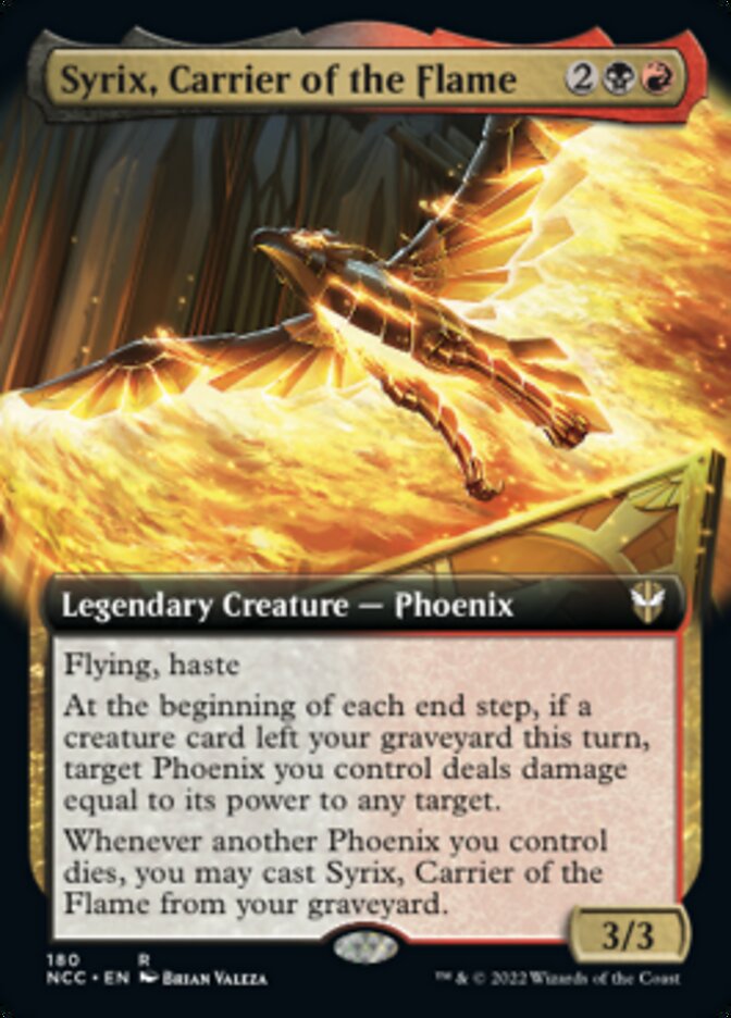 Syrix, Carrier of the Flame (Extended Art) [Streets of New Capenna Commander] | Odin's Place
