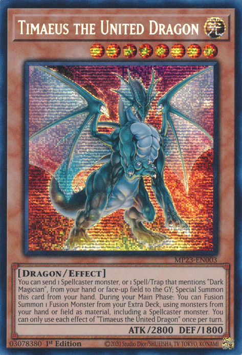 Timaeus the United Dragon [MP23-EN003] Prismatic Secret Rare | Odin's Place