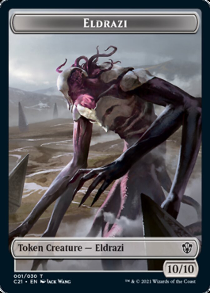 Eldrazi // Champion of Wits Double-Sided Token [Commander 2021 Tokens] | Odin's Place