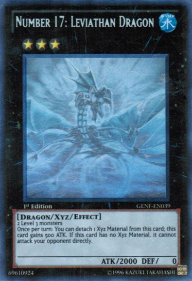 Number 17: Leviathan Dragon [GENF-EN039] Ghost Rare | Odin's Place