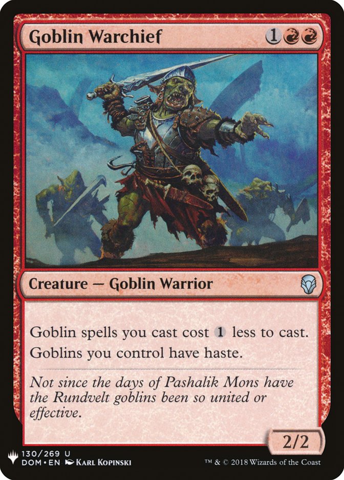 Goblin Warchief [The List] | Odin's Place