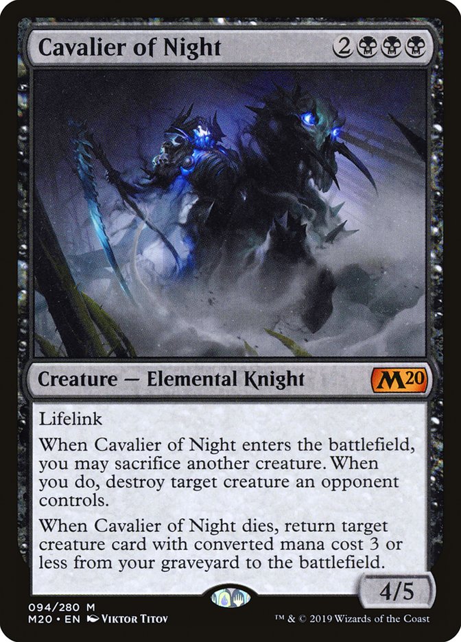 Cavalier of Night [Core Set 2020] | Odin's Place