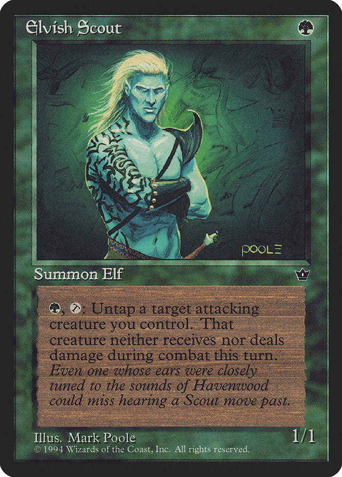 Elvish Scout (Mark Poole) [Fallen Empires] | Odin's Place