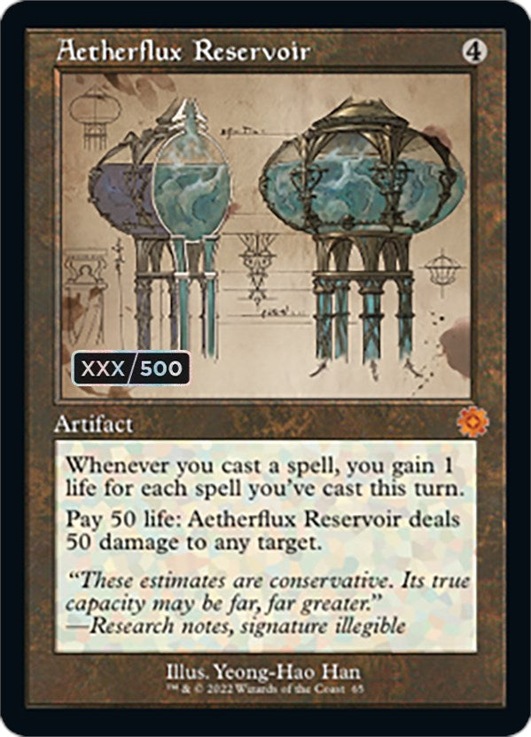 Aetherflux Reservoir (Retro Schematic) (Serialized) [The Brothers' War Retro Artifacts] | Odin's Place