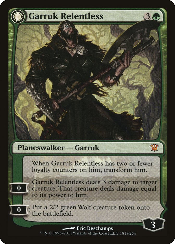Garruk Relentless // Garruk, the Veil-Cursed [Innistrad] | Odin's Place