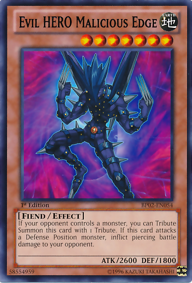 Evil HERO Malicious Edge [BP02-EN054] Rare | Odin's Place