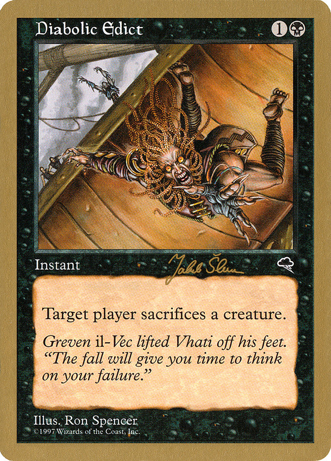 Diabolic Edict (Jakub Slemr) [World Championship Decks 1999] | Odin's Place