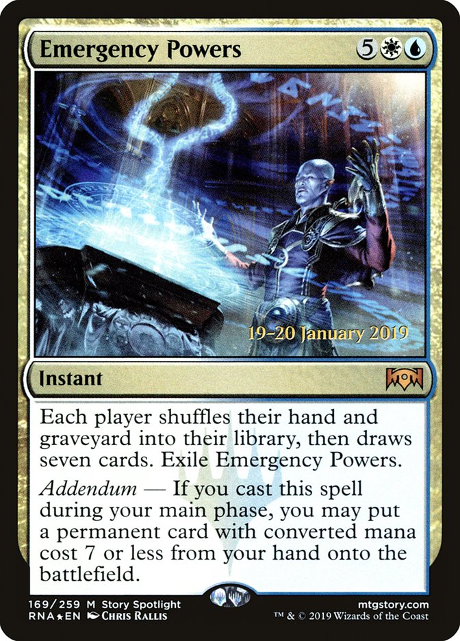 Emergency Powers (169) [Ravnica Allegiance Prerelease Promos] | Odin's Place