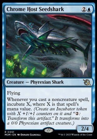 Chrome Host Seedshark (Promo Pack) [March of the Machine Promos] | Odin's Place