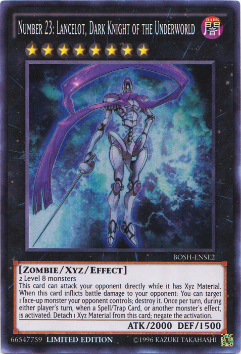 Number 23: Lancelot, Dark Knight of the Underworld [BOSH-ENSE2] Super Rare | Odin's Place